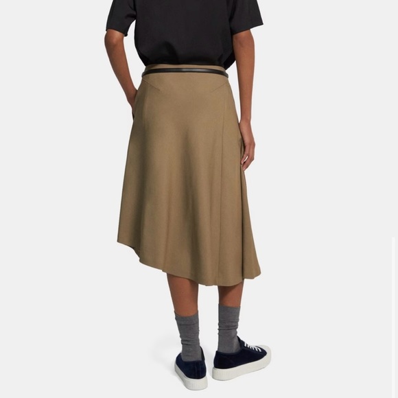 Corpcore Theory Asymmetric Midi Skirt - Picture 3 of 8